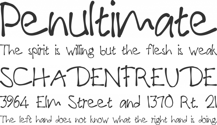 PaulMaul Font Phrases