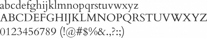 Cardo Font Specimen