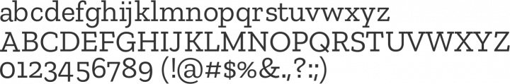 Zilla Slab Font Specimen
