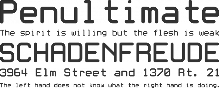 White Rabbit Font Phrases