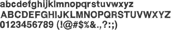 WC RoughTrad Font Specimen