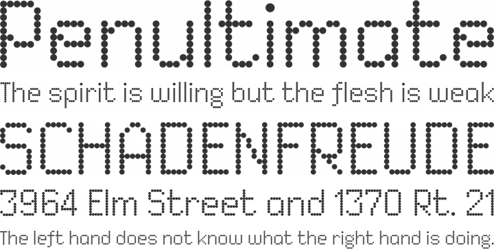 Dited Font Phrases