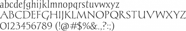 Chantelli Antiqua Font Specimen