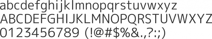 M+ 1c Font Specimen