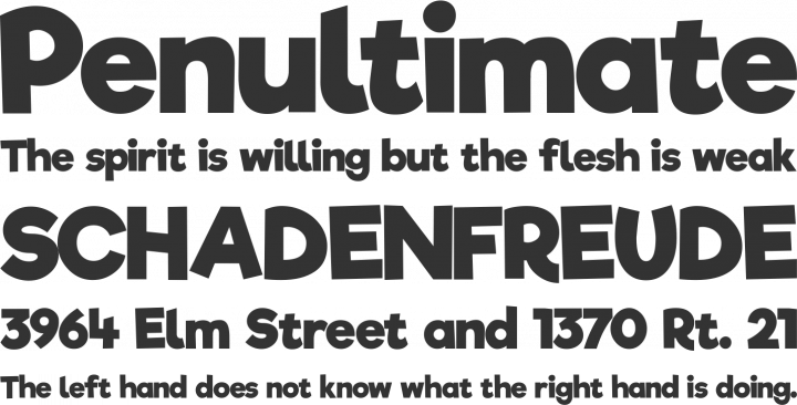 Riffic Font Phrases