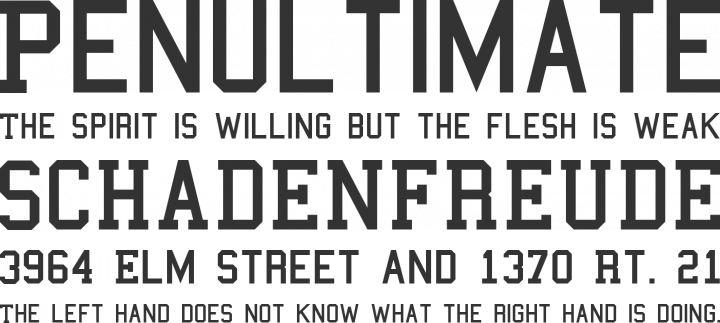 College Font Phrases