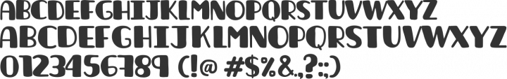 La unica Font Specimen