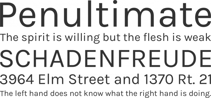 Karla Font Phrases